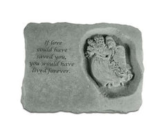 If Love Could Have Saved You W/Angel... Memorial Garden Stone - XoticBrands Home Decor