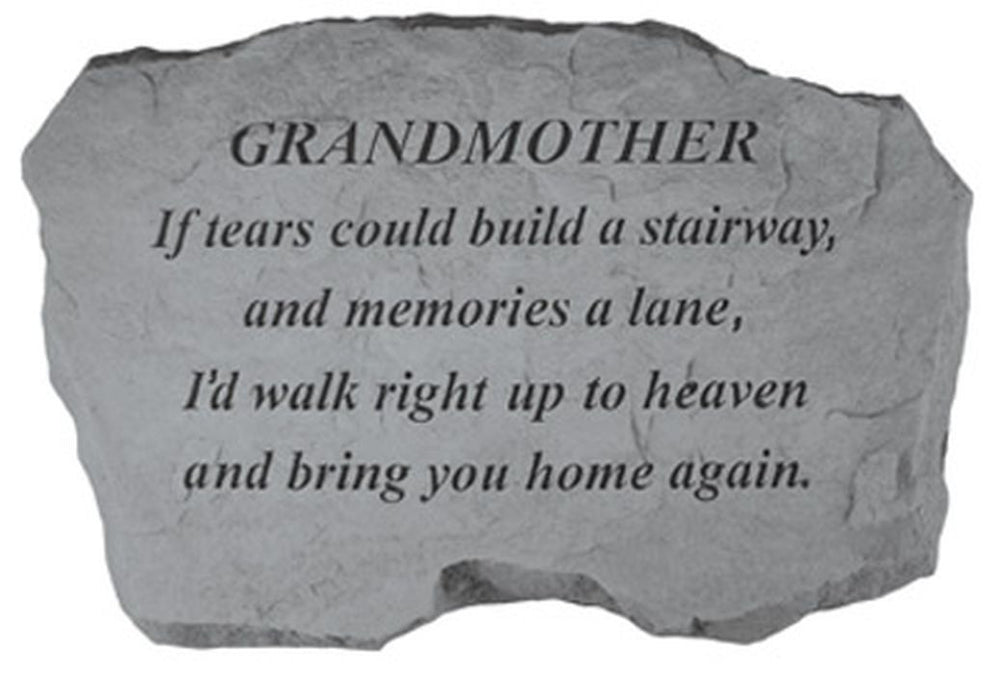 Grandmother - If Tears Could Build... Memorial Garden Stone - XoticBrands Home Decor