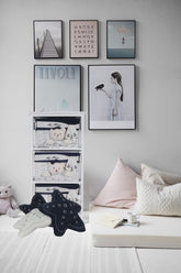 Anne Home - Star Pillow - Blue, Home furniture and decor, Old Modern Handicrafts, XoticBrands Home Decor