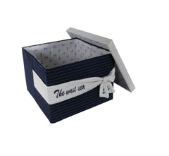 Anne Home - Set of 3 Fabric Boxes With Cover, Home furniture and decor, Old Modern Handicrafts, XoticBrands Home Decor