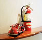 1938 Red Fire Engine Ford 1:40 Iron Vintage Model, Home furniture and decor, Old Modern Handicrafts, XoticBrands Home Decor