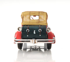 1933 Red Duesenberg J 1:12 Iron Vintage Model, Home furniture and decor, Old Modern Handicrafts, XoticBrands Home Decor