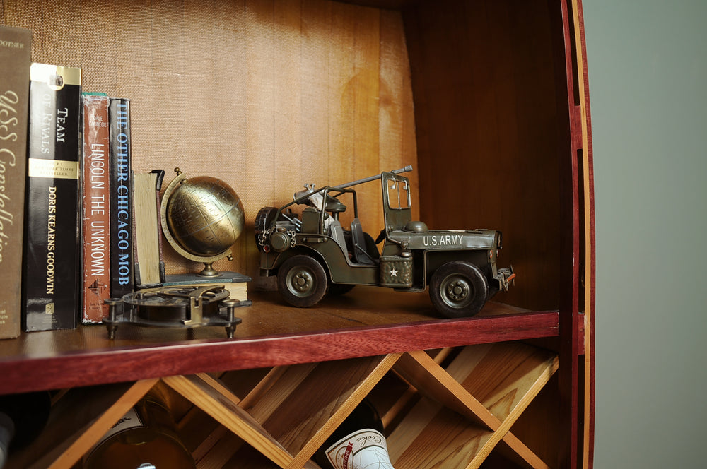 Green 1940 Willys-Overland Jeep 1:12 Iron Vintage Model, Home furniture and decor, Old Modern Handicrafts, XoticBrands Home Decor
