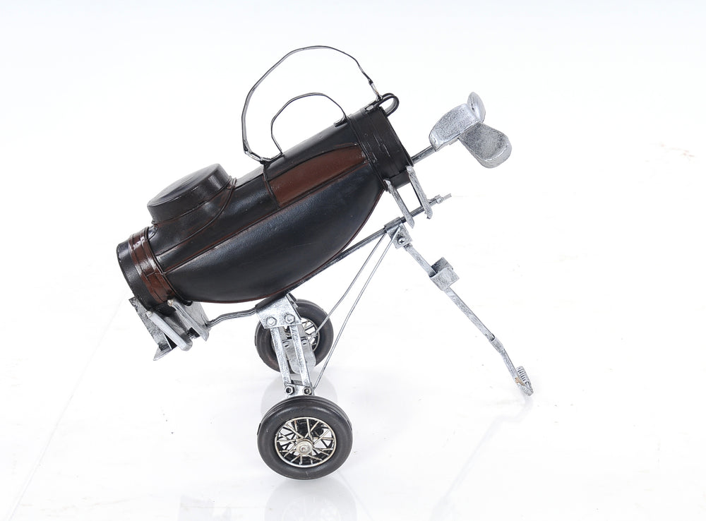 Black Golf Bag Iron Vintage Model, Home furniture and decor, Old Modern Handicrafts, XoticBrands Home Decor