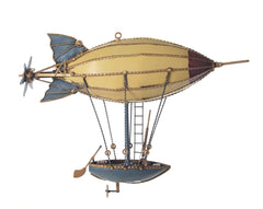 Steampunk Airship Iron Vintage Model, Home furniture and decor, Old Modern Handicrafts, XoticBrands Home Decor