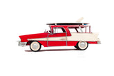 1957 Ford Country Squire Station Wagon Red, Home furniture and décor, OLD MODERN HANDICRAFTS, XoticBrands Home Decor
