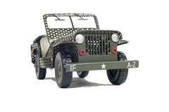 1945 Willys CJ 2A Overland Open Frame Jeep Model, Home furniture and décor, OLD MODERN HANDICRAFTS, XoticBrands Home Decor