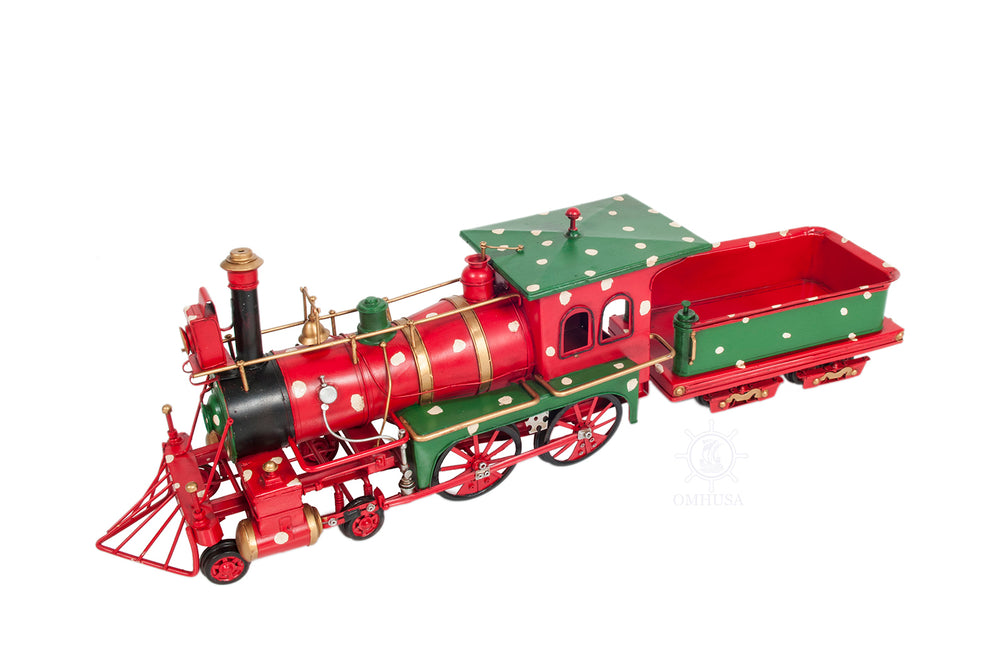 Christmas Train Model Handmade Tin Metal Handmade, Home furniture and décor, OLD MODERN HANDICRAFTS, XoticBrands Home Decor