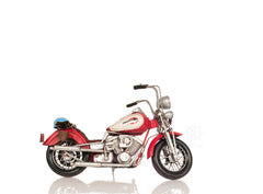 Red Harley Davidson Motorcycle Metal Handmade, Home furniture and décor, OLD MODERN HANDICRAFTS, XoticBrands Home Decor