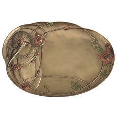 Rose & Lady Plate - Home Accent. - XoticBrands Home Decor