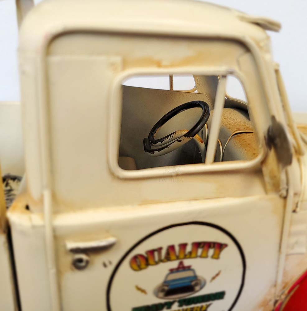 Metal Handmade Classic Chevrolet Tow Truck, Home furniture and décor, OLD MODERN HANDICRAFTS, XoticBrands Home Decor