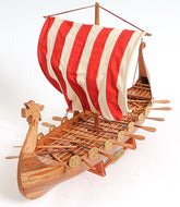Drakkar Viking Long Boat Wooden Model Display, Home furniture and decor, Old Modern Handicrafts, XoticBrands Home Decor