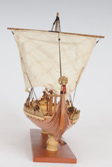 Viking Small Boat Wooden Model Display, Home furniture and decor, Old Modern Handicrafts, XoticBrands Home Decor
