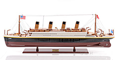 RMS Titanic Midsize with Display Case, Home furniture and decor, Old Modern Handicrafts, XoticBrands Home Decor