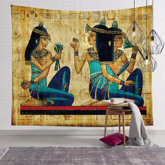 Egyptian Motherhood Goddess Wall Tapestry Decor Hanging 51 x 24 Inches - XoticBrands Home Decor