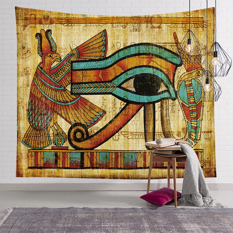 Eye of Horus Egyptian Wall Tapestry Decor Hanging 51 x 24 Inches - XoticBrands Home Decor