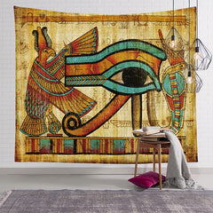 Eye of Horus Egyptian Wall Tapestry Decor Hanging 51 x 24 Inches - XoticBrands Home Decor