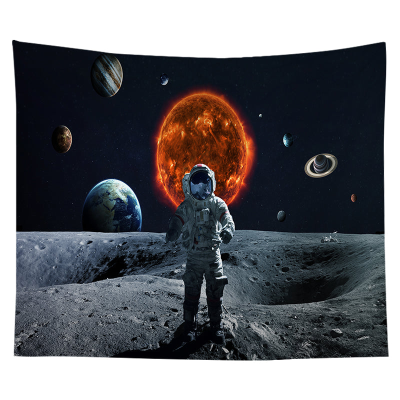Astronaut on the Moon Wall Tapestry Decor Hanging 51 x 24 Inches - XoticBrands Home Decor