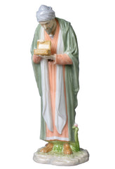 Nativity-Wise Man Melchior-King Of Arabia Offering Gold - Religious. - XoticBrands Home Decor