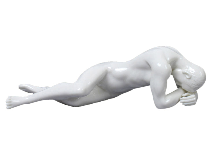 Nude-Male-058 (Glazed) - Artistic Nudes Sculpture, Sculptures, XoticBrands, XoticBrands Home Decor