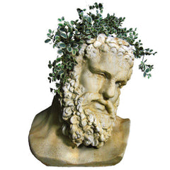 Classical Hercules Bust Planter – Pompeii Finish