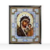 Our Lady of Kazanshaya Stained Art Glass Window Hanging - XoticBrands Home Decor