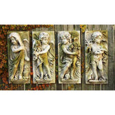 Little Boy Season Plaques Set Animal Wall Sculpture, Home Decor, XoticBrands
