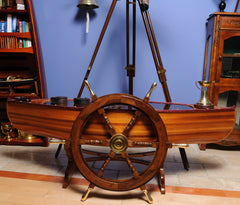Ship Wheel-30 inches Model Display, Home furniture and decor, Old Modern Handicrafts, XoticBrands Home Decor