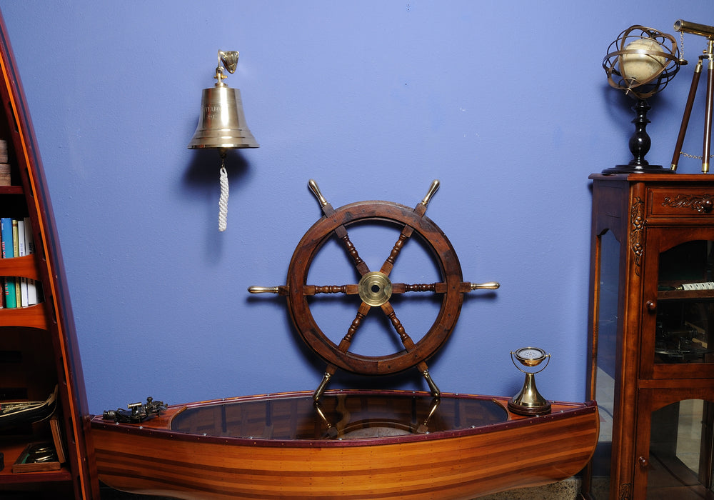 Ship Wheel-30 inches Model Display, Home furniture and decor, Old Modern Handicrafts, XoticBrands Home Decor