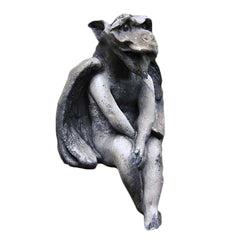 Meditating Dragon 13" ( Use Fak83 ) Gargoyle Sculpture - XoticBrands Home Decor