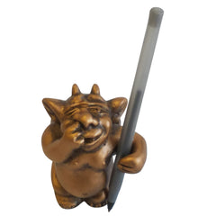 Rano, The Helper Gargoyle Desktop Sculpture - Bronze Finish - XoticBrands Home Decor