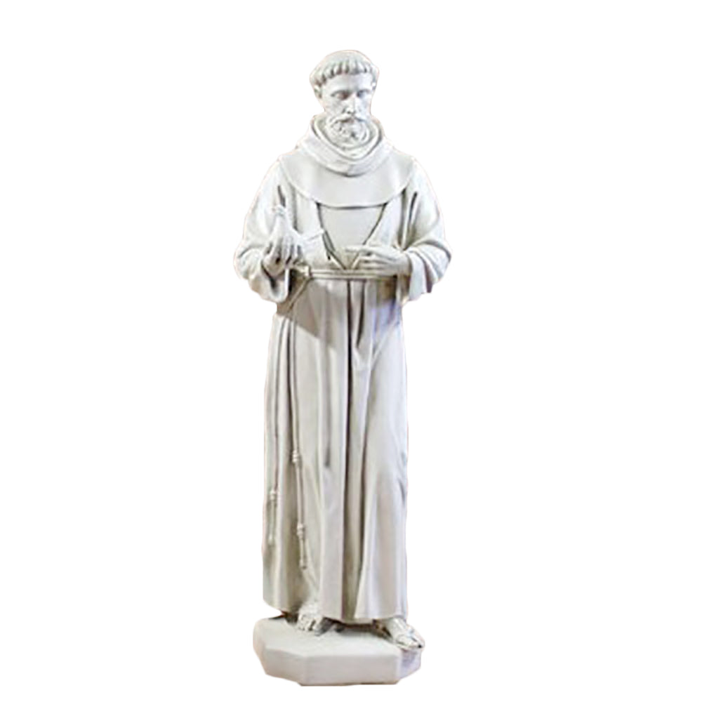 Saint Francis With Dove 74" H Religious Sculpture - XoticBrands Home Decor