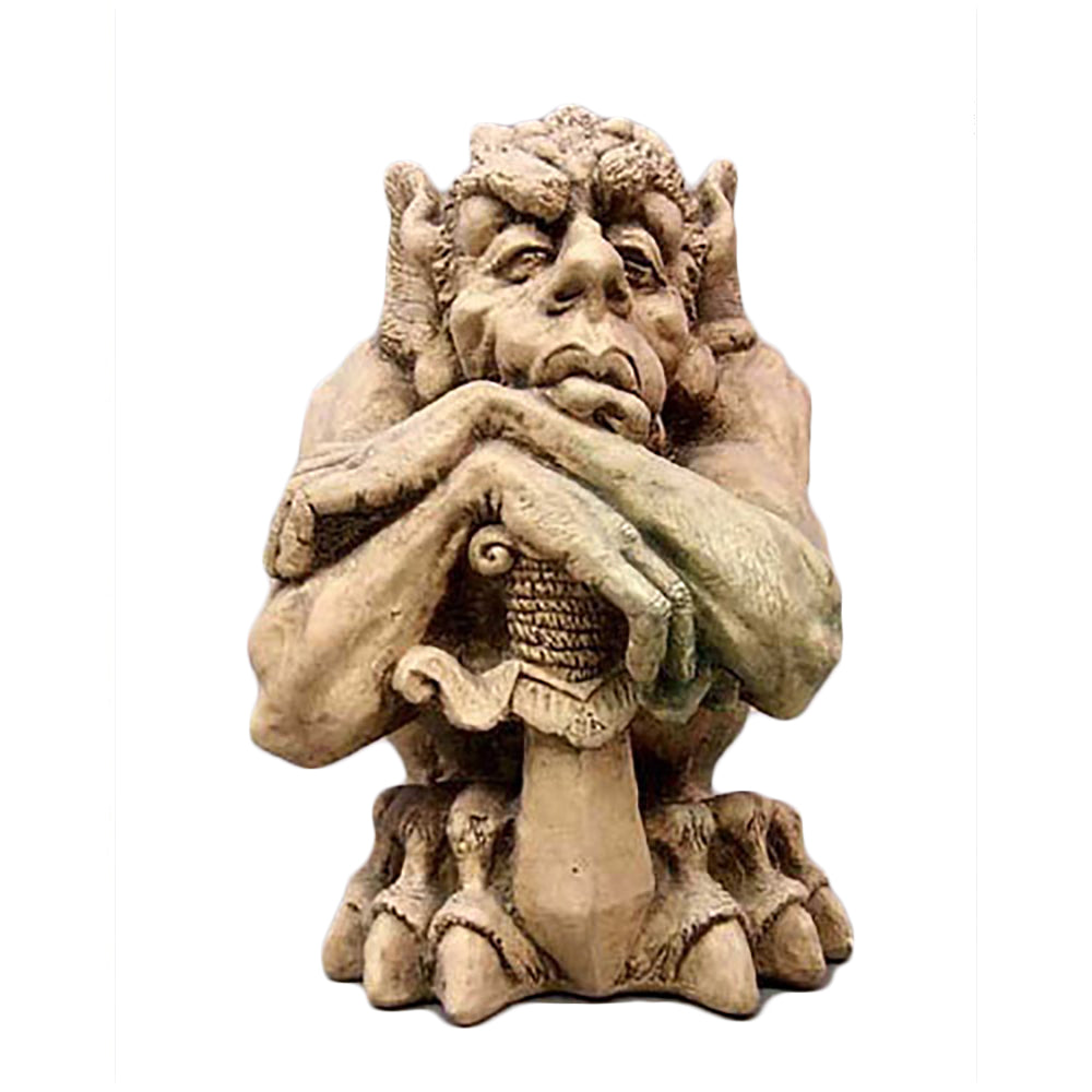 Crusader Gargoyle With Sword Gargoyle Sculpture - XoticBrands Home Decor