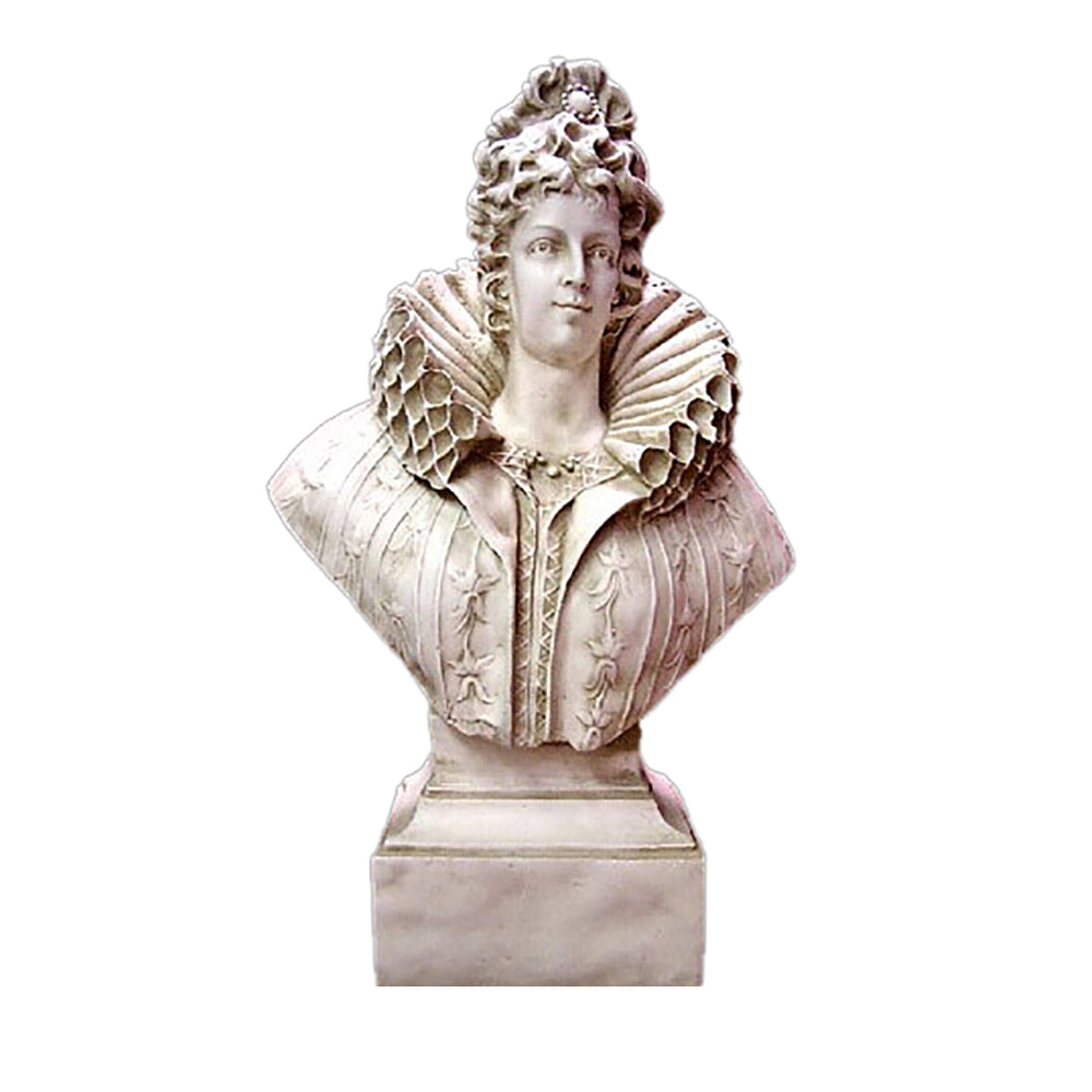 Queen Elizabeth Bust 46 - Historical Figures Busts - XoticBrands Home Decor