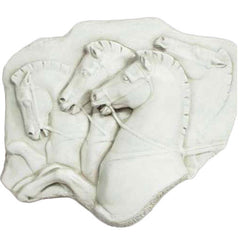 Rearing Horses Frieze Garden Animal Statue - XoticBrands Home Decor