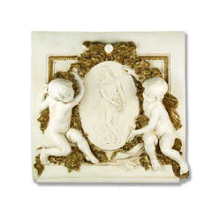 Labelle Demoiselle Cherub Plq - Architectural Over Decor Plaques - XoticBrands Home Decor