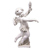 Rococo Angel Torch - Right Garden Angel Statue - XoticBrands Home Decor