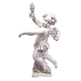 Rococo Angel Torch - Left 43 Garden Angel Statue - XoticBrands Home Decor