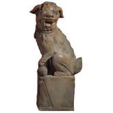 Foo Dog Xing Left 22 Garden Animal Statue - XoticBrands Home Decor