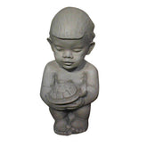 Anton And His Turtle 12 Cppr Garden Animal Statue - XoticBrands Home Decor