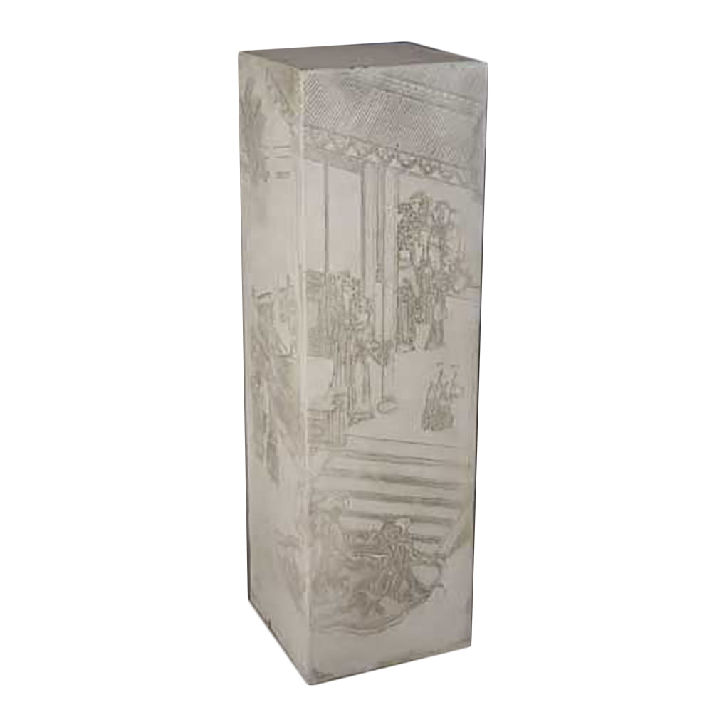 Oriental Rectangle Ped. 40 - Display Asian/Eastern - XoticBrands Home Decor