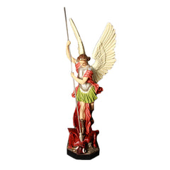 Saint Michael Slaying Satan 58 Angel Sclpture - XoticBrands Home Decor