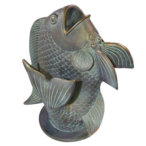 Santi Fish 26 H Garden Animal Statue - XoticBrands Home Decor