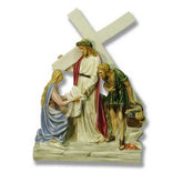 Jesus Meets Veronica Station # 6 Religious Sculpture - XoticBrands Home Decor