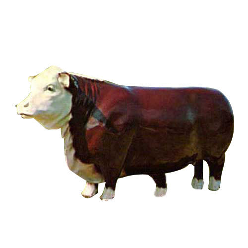 Western Steer Garden Animal Statue - XoticBrands Home Decor