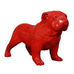 Bulldog Glossy Colors Garden Animal Statue - XoticBrands Home Decor