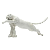 Tiger Leaping 41 W Garden Animal Statue - XoticBrands Home Decor
