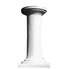Tiny Flutless Column - Architectural Columns - XoticBrands Home Decor