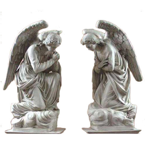 Adoration Kneeling Set 56 Garden Angel Statue - XoticBrands Home Decor