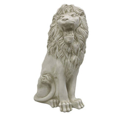 Sitting Lion De Bagni Delucca Garden Animal Statue - XoticBrands Home Decor